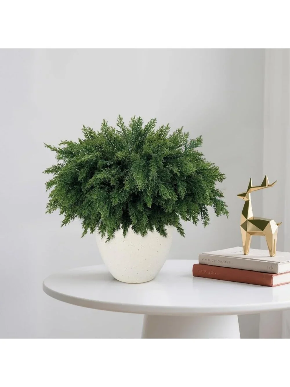 18 Inch Realistic Cedar Branches - 12 Pcs Faux Greenery for DIY Crafts & Holiday